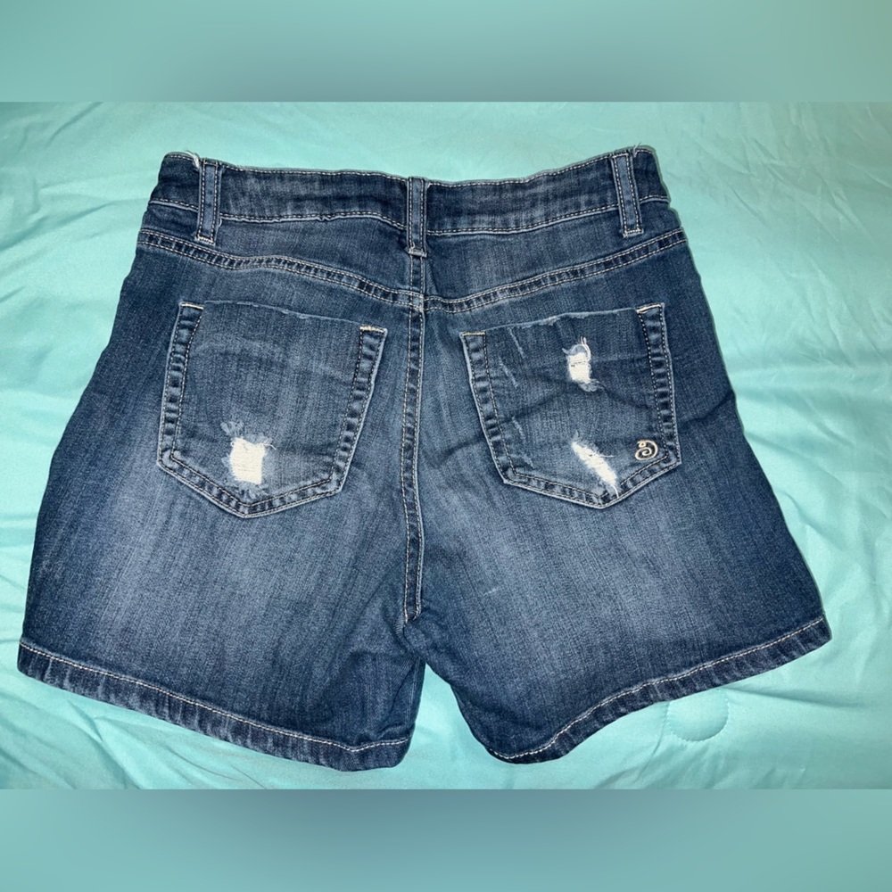 Indigo Rein High Wasted Shorts - Picture 2 of 3